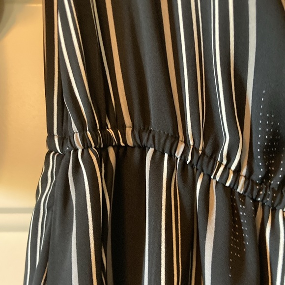 Small My Story Black and White Striped A-Line Dress - Picture 5 of 11